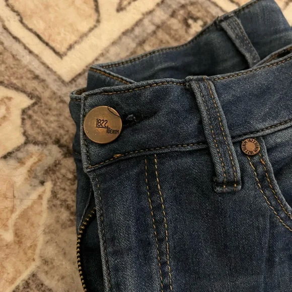 1822 Denim Women's Skinny Jeans - Dark Blue - Picture 4 of 4